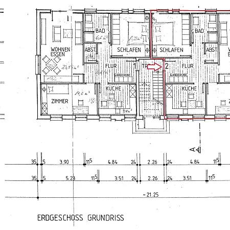Alter 1838 - 1986 Whg 2 Apartment